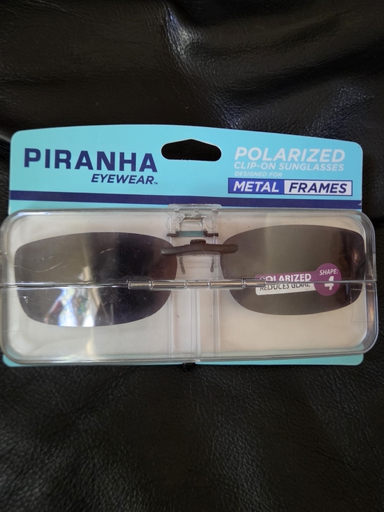 Piranha Other - Piranha Eyewear Men’s Polarized Clip-On Sunglasses - Smoke Lenses Polarized